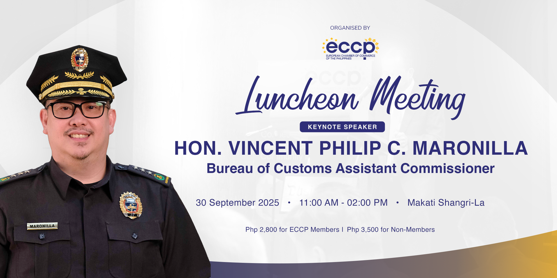 ECCP Luncheon Meeting with BOC Asst. Commissioner Maronilla